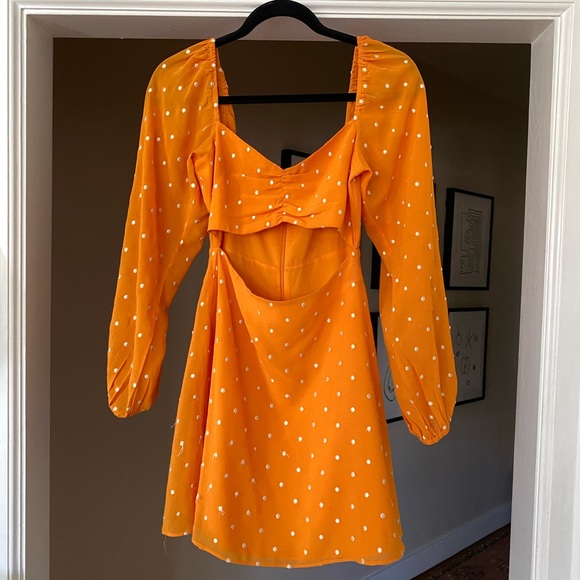 Privacy Please Nich Mini Dress in Marigold sz XS - Picture 2 of 13